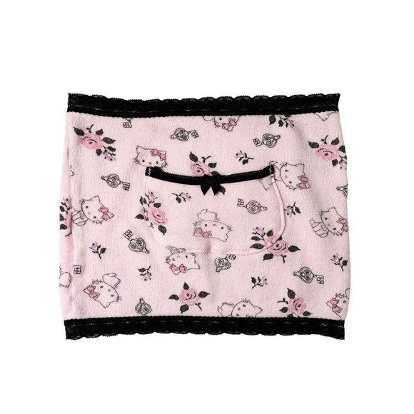 Tops - 2007 Sanrio Hello Kitty knit lace-trim tube top